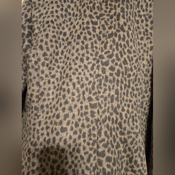 Ann Taylor Loft Leopard Wool Blend Lined Jacket Blazer Size 12P EUC - Picture 10 of 15